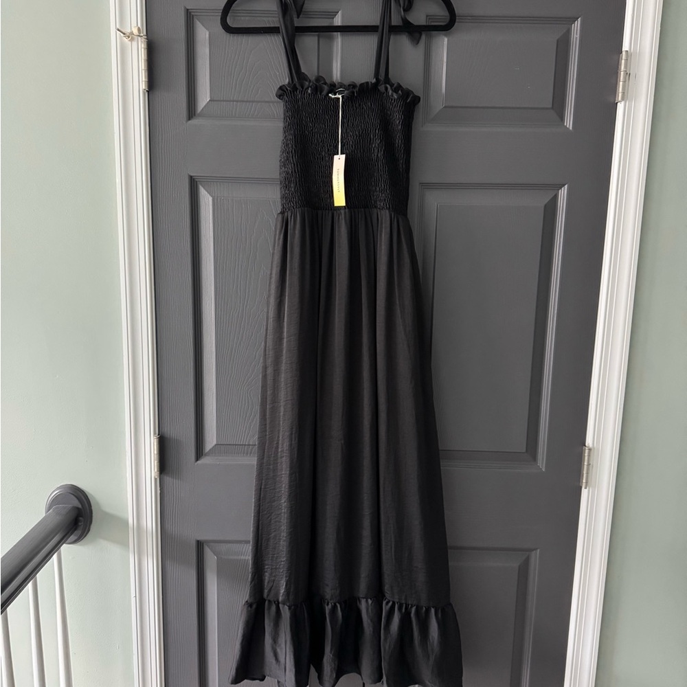 NWT Summersalt Silky Luxe Smocked Maxi Dress - Sea Urchin